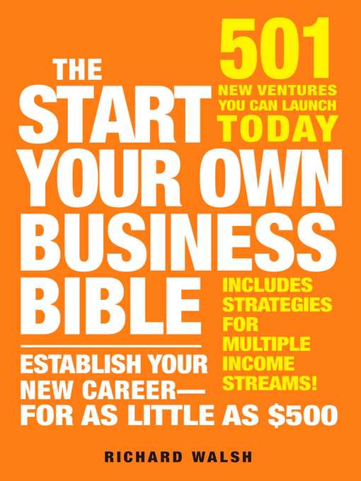 Title details for The Start Your Own Business Bible by Richard J Wallace - Available